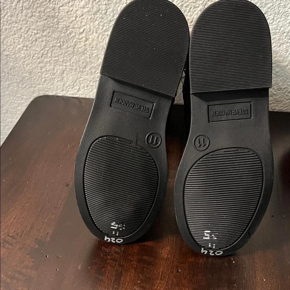 Steve Madden Kids Black Boots